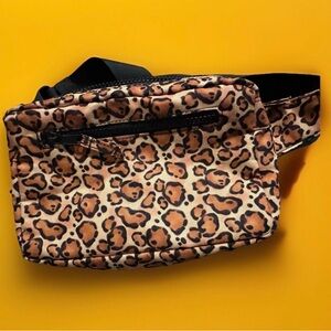 Disney Leopard Print Crossbody/Waist Bag Brown Black Beige